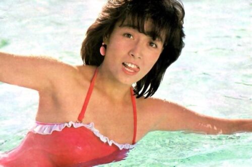柏原芳恵 水着画像